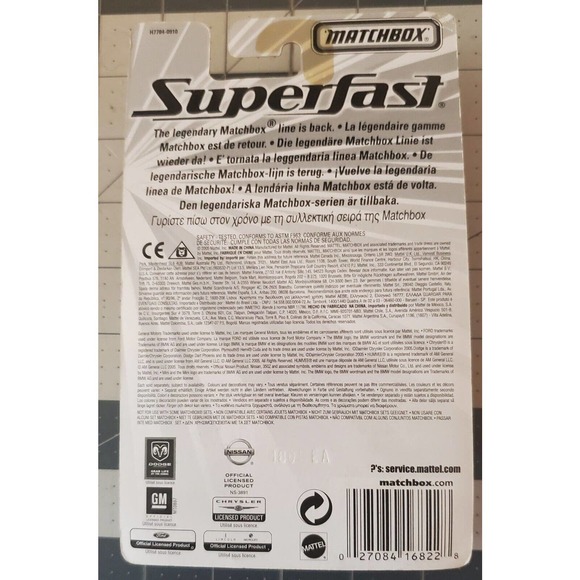 Matchbox Number 50 1957 Lincoln Premiere Factory Sealed Blister with Box 2005 - Picture 3 of 3